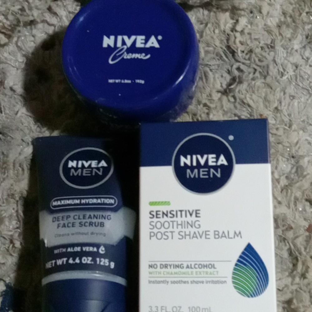 NIVEA MEN SHAVE PRODUCTS BALM SCRUB & CRÈME